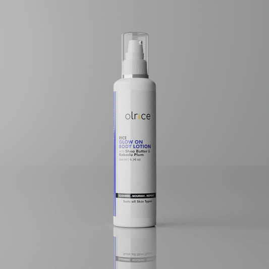 RICE GLOW ON BODY LOTION-With Shea Butter & Kakadu Plum